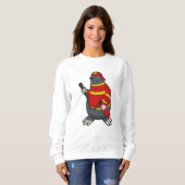 Mole als brandblusmiddel met brandblusapparaat trui (Voorkant volledig)