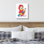 Mole als brandweerman met slang canvas afdruk (Insitu (Slaapkamer))