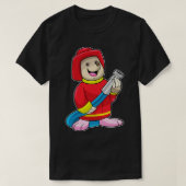 Mole als brandweerman met slang t-shirt (Design voorkant)