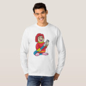 Mole als brandweerman met slang t-shirt (Voorkant volledig)