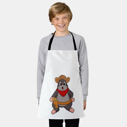 Mole als Cowboy Schort (Gedragen)