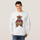 Mole als Cowboy T-shirt (Voorkant volledig)