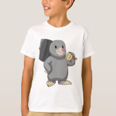 Mole als Handyman met Hammer T-shirt (Voorkant)