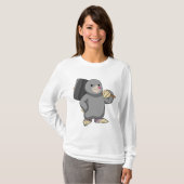 Mole als Handyman met Hammer T-shirt (Voorkant volledig)