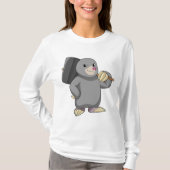 Mole als Handyman met Hammer T-shirt (Voorkant)
