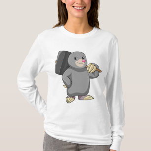 Mole als Handyman met Hammer T-shirt