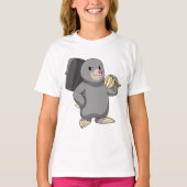 Mole als Handyman met Hammer T-shirt (Voorkant)
