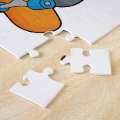 Mole als Skater met skateboard Legpuzzel (Zijkant)