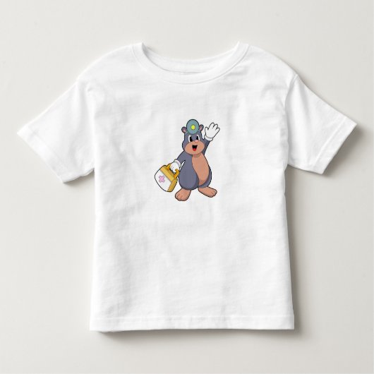 Mole als verpleegster met verbandtrommel.PNG Kinder Shirts (Voorkant)
