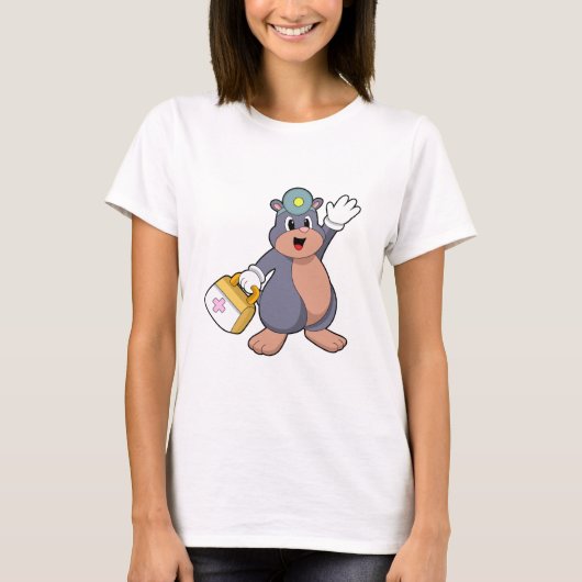 Mole als verpleegster met verbandtrommel.PNG T-shirt (Voorkant)
