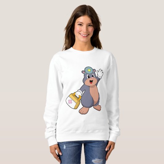 Mole als verpleegster met verbandtrommel.PNG Trui (Voorkant volledig)