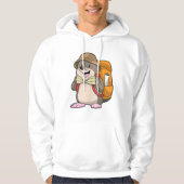 Mole als wandelaar met bagage hoodie (Voorkant)