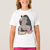Mole als zanger met microfoon t-shirt (Voorkant)