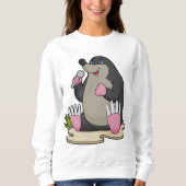 Mole als zanger met microfoon trui (Voorkant)