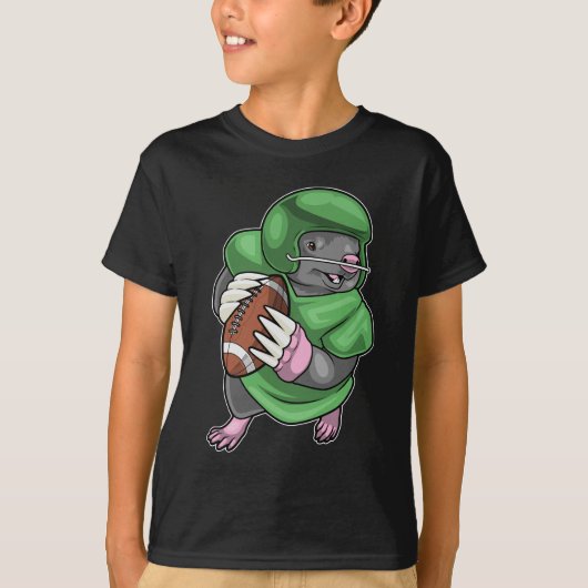 Mole American Football Helmet T-shirt (Voorkant)