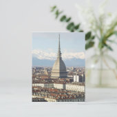Mole Antonelliana in Turijn, Italië, gezien van de Briefkaart (Staand voorkant)