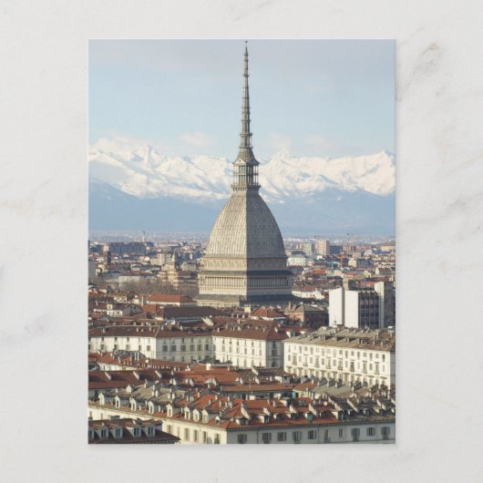 Mole Antonelliana in Turijn, Italië, gezien van de Briefkaart (Voorkant)