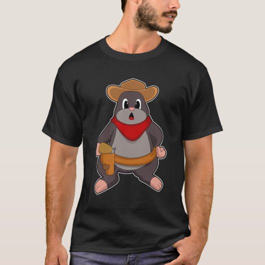 Mole as Cowboy T-shirt (Voorkant)