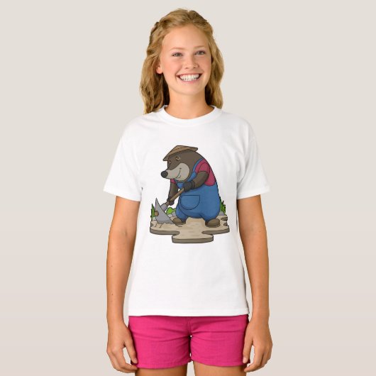 Mole as Farmer T-shirt (Voorkant volledig)