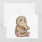 Mole as Gamer met Joystick Briefkaart (Voorkant / Achterkant)