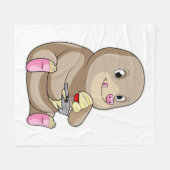 Mole as Gamer met Joystick Fleece Deken (Voorkant (Horizontaal))