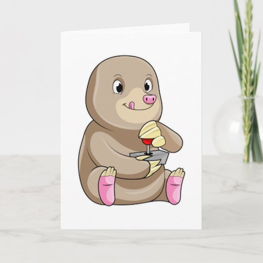 Mole as Gamer met Joystick Kaart (Voorkant)