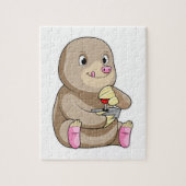 Mole as Gamer met Joystick Legpuzzel (Verticaal)