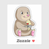 Mole as Gamer met Joystick Sticker (Vel)