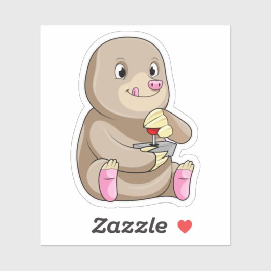 Mole as Gamer met Joystick Sticker (Vel)