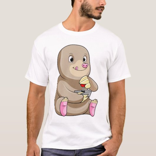 Mole as Gamer met Joystick T-shirt (Voorkant)