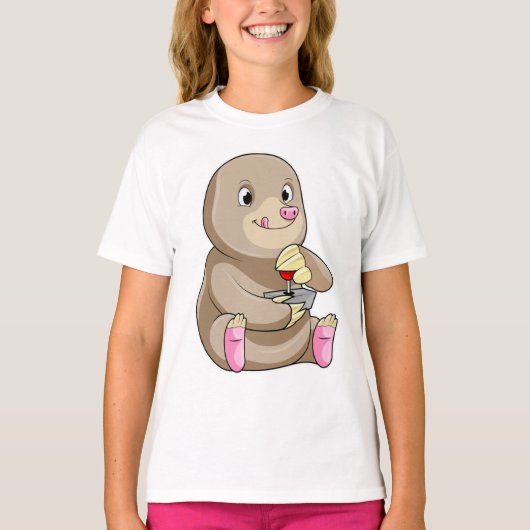 Mole as Gamer met Joystick T-shirt (Voorkant)