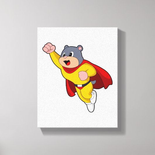 Mole as Hero Canvas Afdruk (Voorkant)