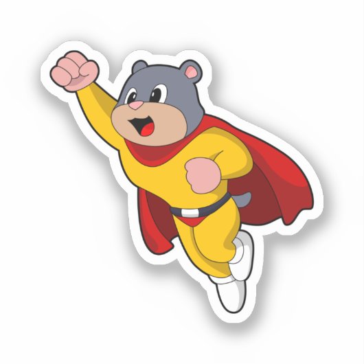 Mole as Hero Sticker (Voorkant)