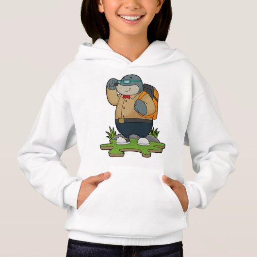 Mole as Hiker with Backpack (Voorkant)