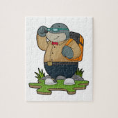 Mole as Hiker with Backpack Legpuzzel (Verticaal)