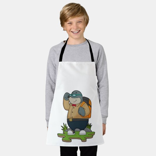 Mole as Hiker with Backpack Schort (Gedragen)