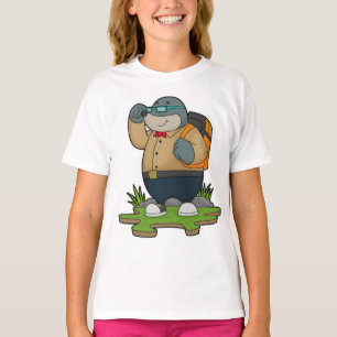 Mole as Hiker with Backpack T-shirt