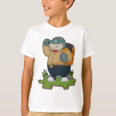 Mole as Hiker with Backpack T-shirt (Voorkant)