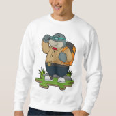 Mole as Hiker with Backpack Trui (Voorkant)