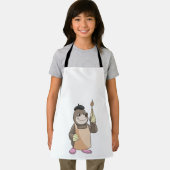 Mole as Painter with Paint brush Schort (Insitu)