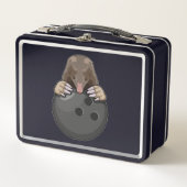 Mole bij Bowling met Bowling ball (Voorkant)