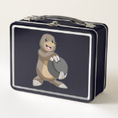 Mole bij Bowling met Bowling ball (Voorkant)