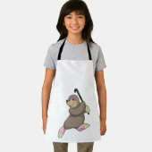 Mole bij Hockey met Hockey bat Schort (Insitu)