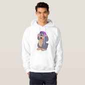 Mole bij Muziek met hoofdtelefoon Hoodie (Voorkant volledig)