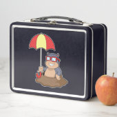 Mole bij Raining met Umbrella (In situ)