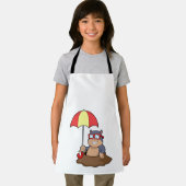 Mole bij Raining met Umbrella Schort (Insitu)