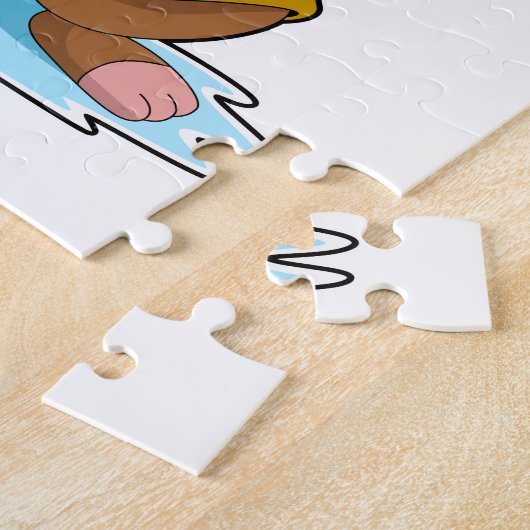 Mole bij Regen met regendruppels Legpuzzel (Zijkant)