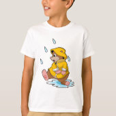 Mole bij Regen met regendruppels T-shirt (Voorkant)