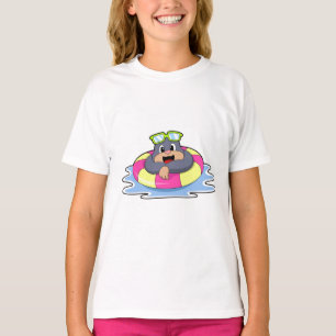Mole bij Zwemmen met Swim ring.PNG T-shirt