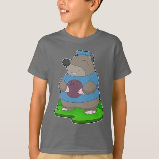 Mole Bowling Bowling bal T-shirt (Voorkant)